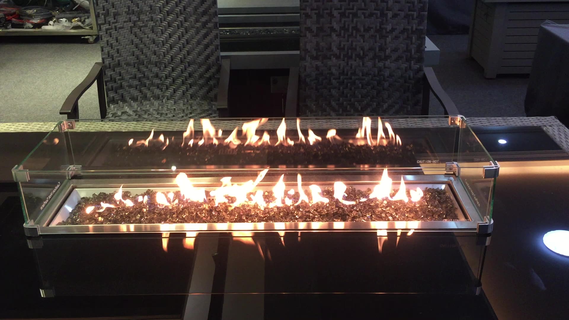 28.5inch Outdoor Rectangle Fire Pit Burners,5,5000 Btu Buy Outdoor