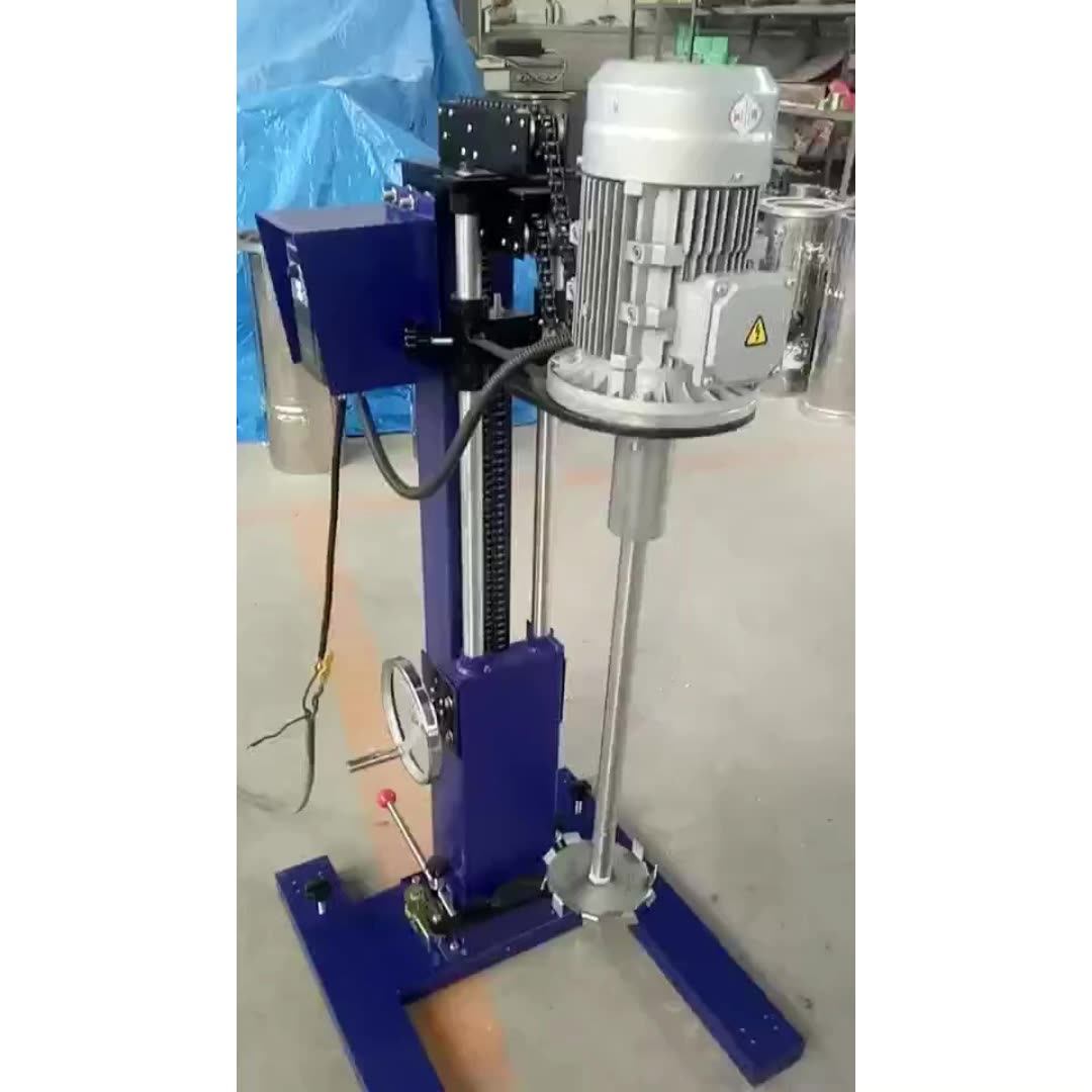 500l 1000l Hydraulic Lifting High Speed Paint Disperser Mixer Making