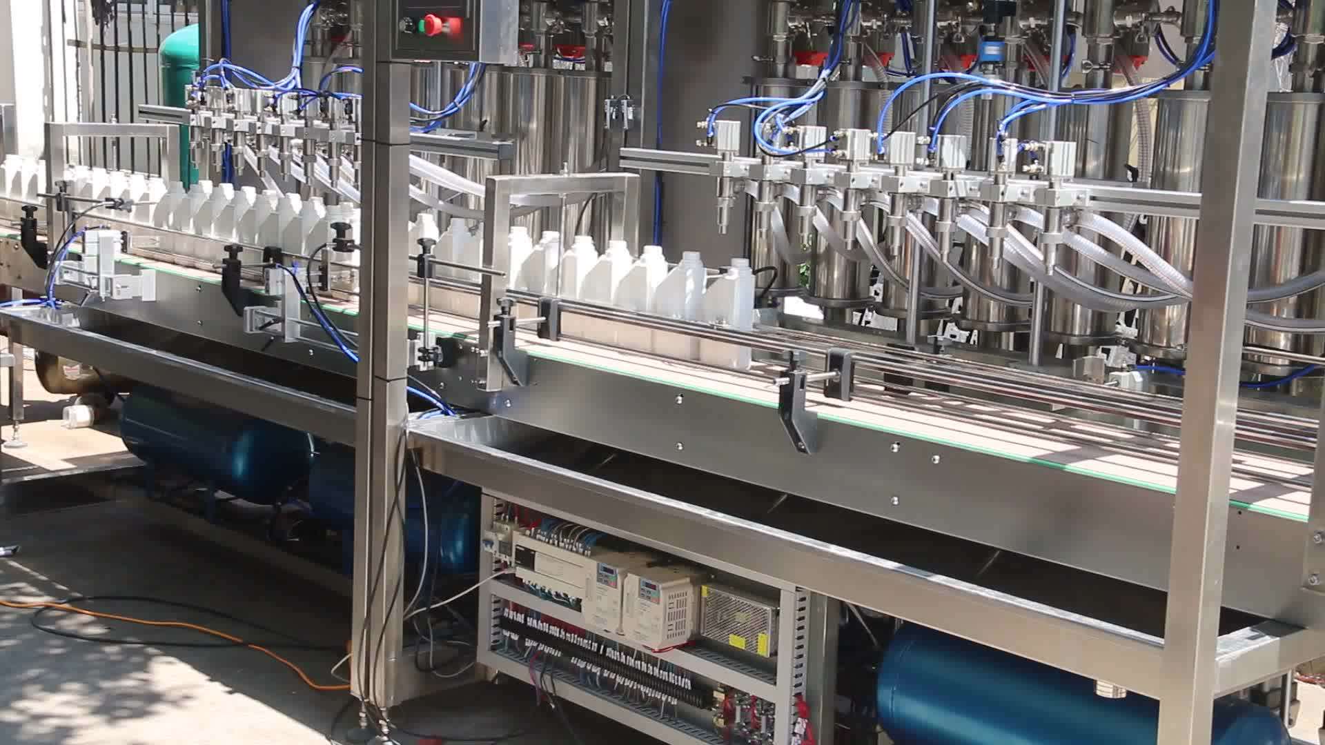 Automatic Lubricant Oil Bottle Filling Capping And Labeling Machine