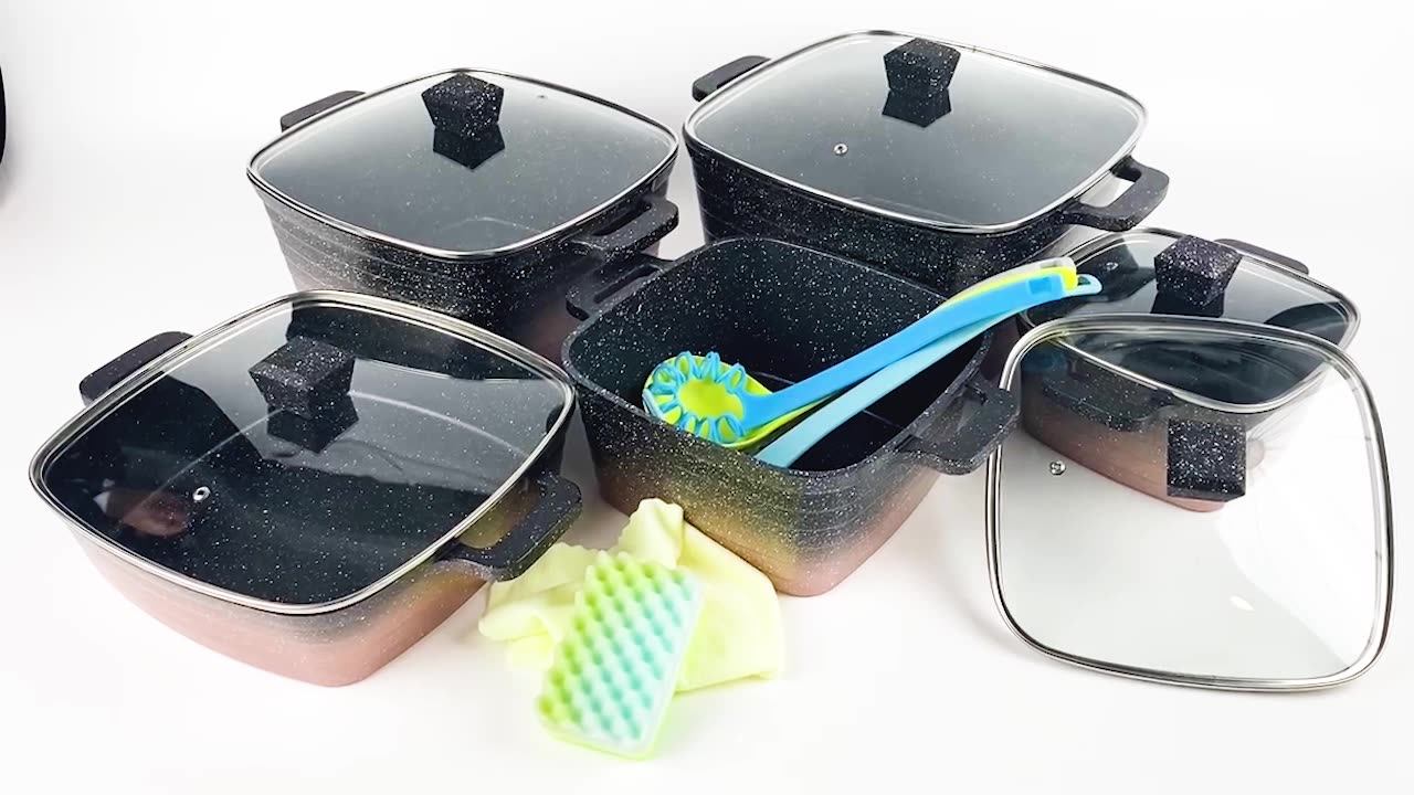 High Quality Kitchen Aluminum Cookingware Set Pot Nonstick Pot