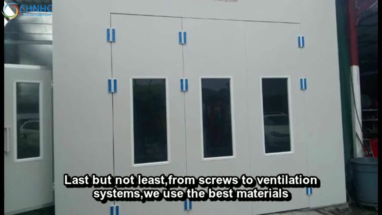 Auto Oven Spray Painting Booth With Intake And Exhaust Fan Infrared