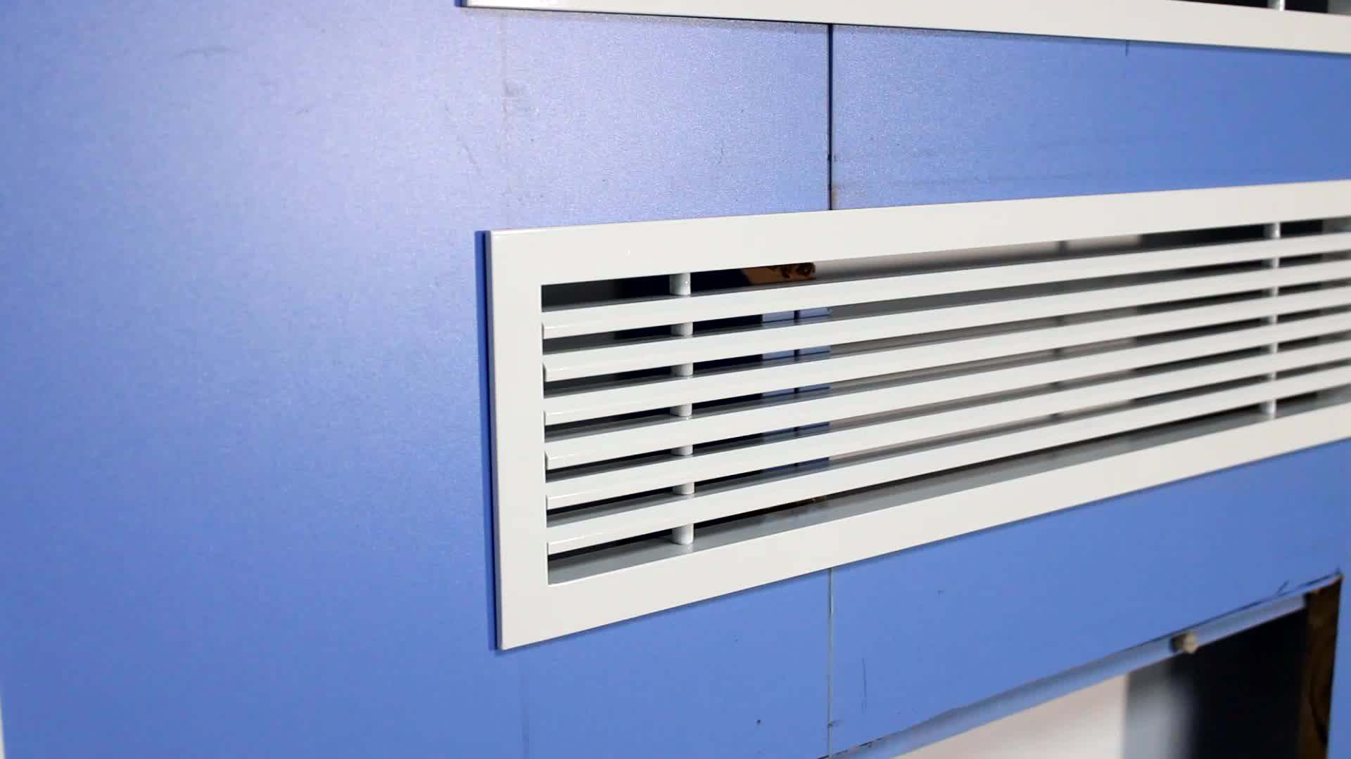 0 15 30 Degree Aluminium Linear Slot Diffuser Ventilation Ceiling