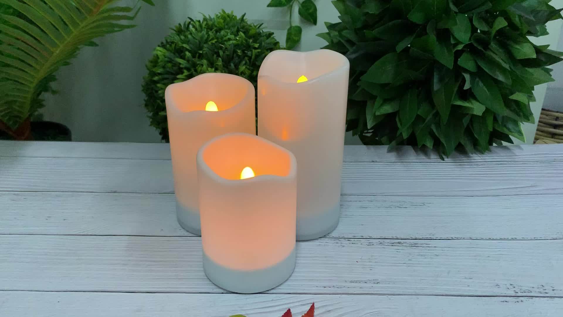 Solar Plastic Led Candle Hot Sale Outdoor Rechargeable Solar Power