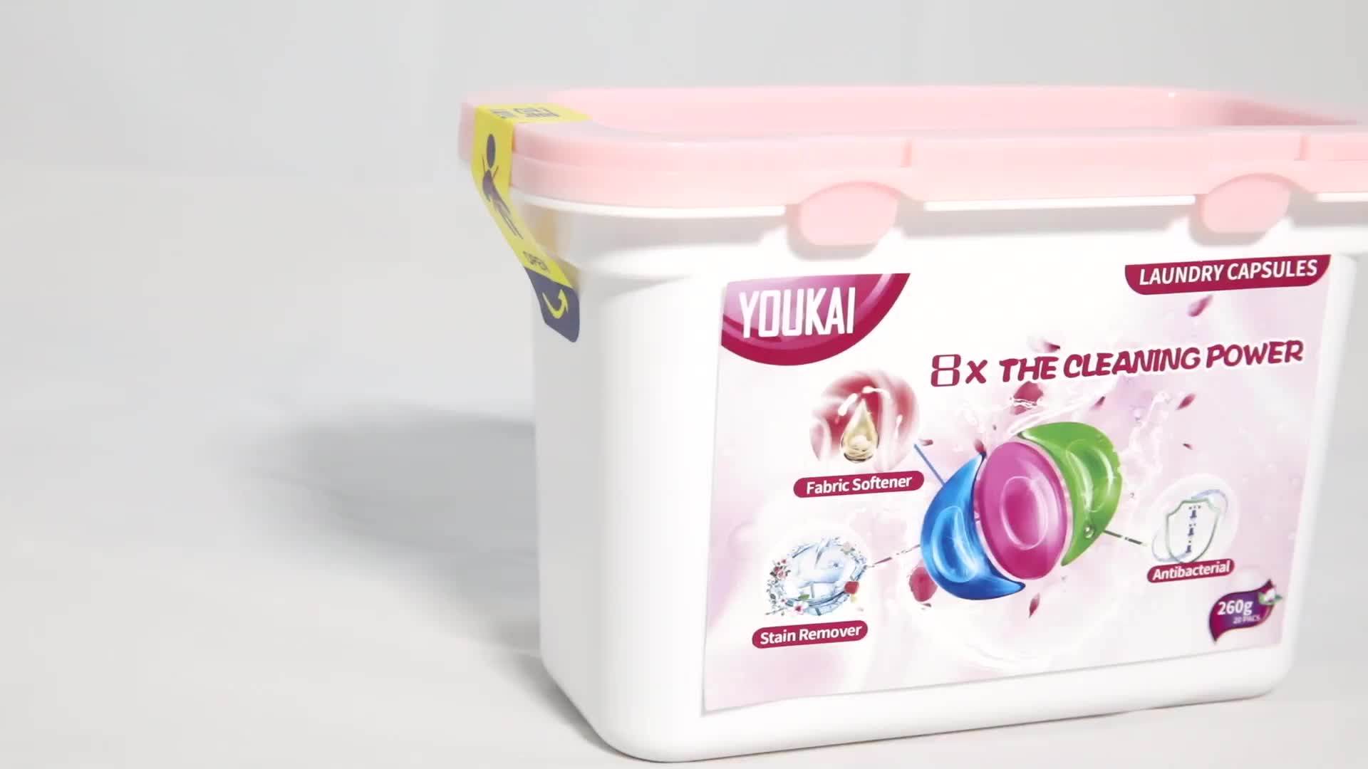 Lavender Scents Liquid Washing Powder Laundry Detergent Capsules Pods