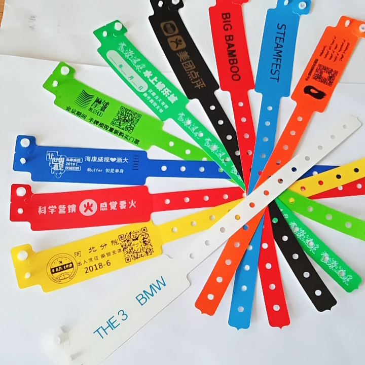 High Quality Single Use Plastic Snap Loop Lock For Event Wristbands