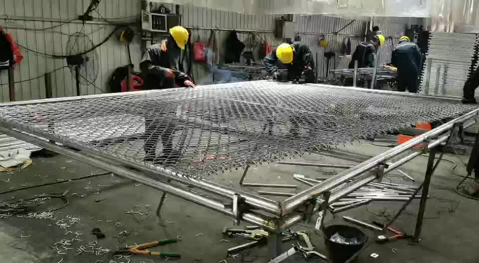 China Iso9001 Chain Link Fence Weight Per Sqm / Stainless Steel Link