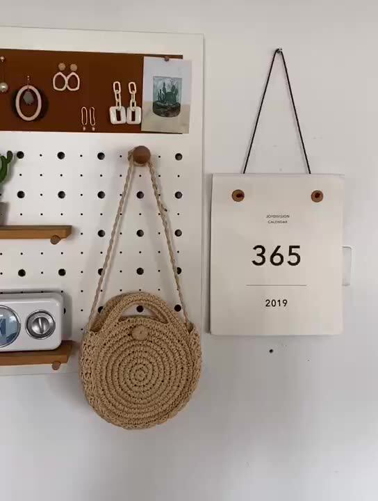 Hole board Custom hanging cork board Photo wall Wooden message board Nordic INS storage wall shelf