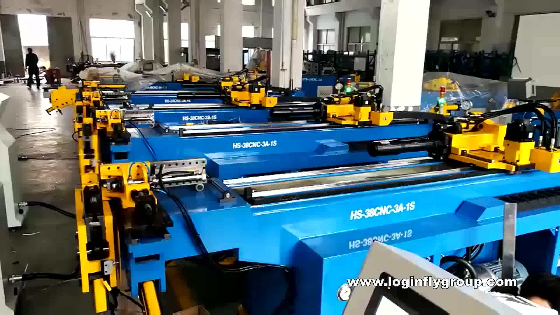 90 Degrees Double Head Steel Pipe Automatic Hydraulic Pipe Bending