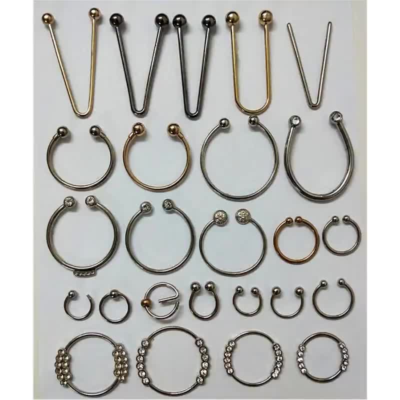 Ushaped V Shape Ring Decorative Metal Active Adjustable Buckle For