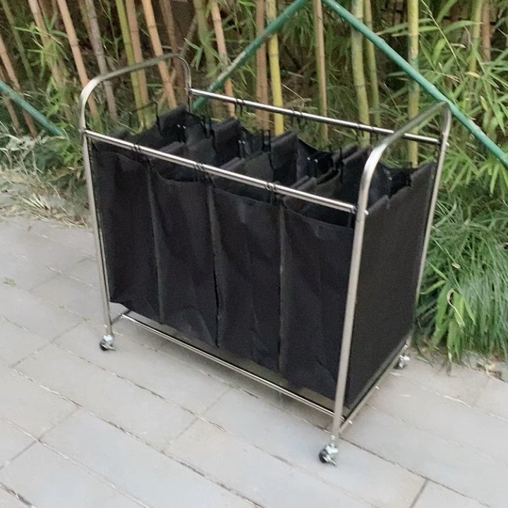 Bulk 4 Apartment Hotel Laundry Bag Cart On Wheels Buy Laundry Cart