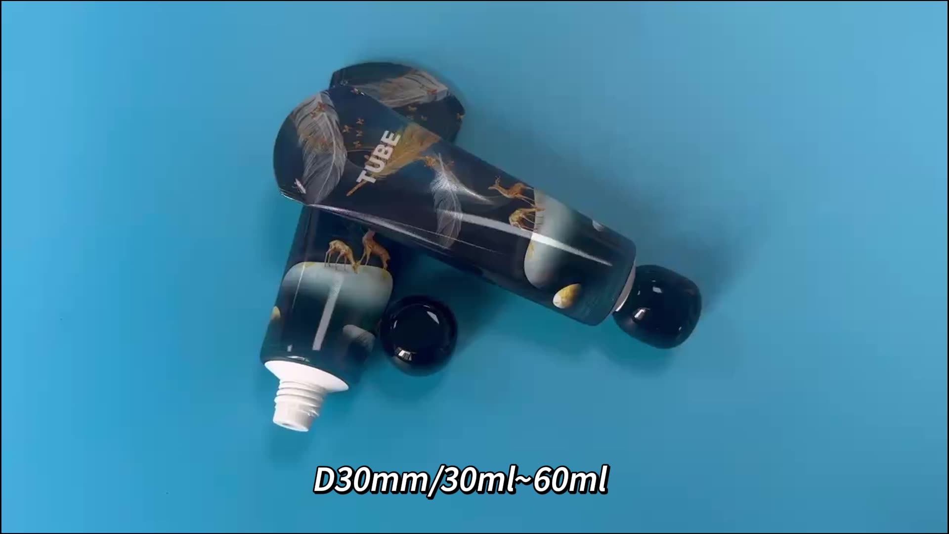 D30 30ml80ml Custom Plastic Recycled Round Screw Hand Cream Tube With Round Ball Lid Buy Abl