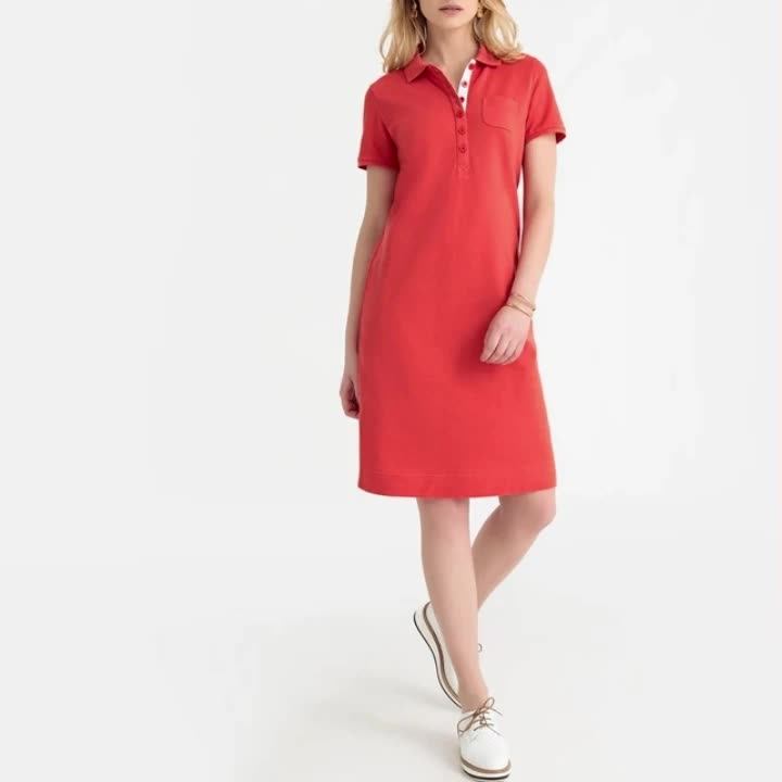 polo shirt dress midi