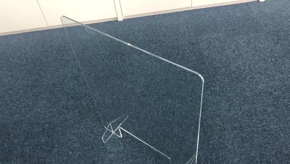 Cashier Protection Barriers Plexiglass Separator Clear Acrylic Shelf