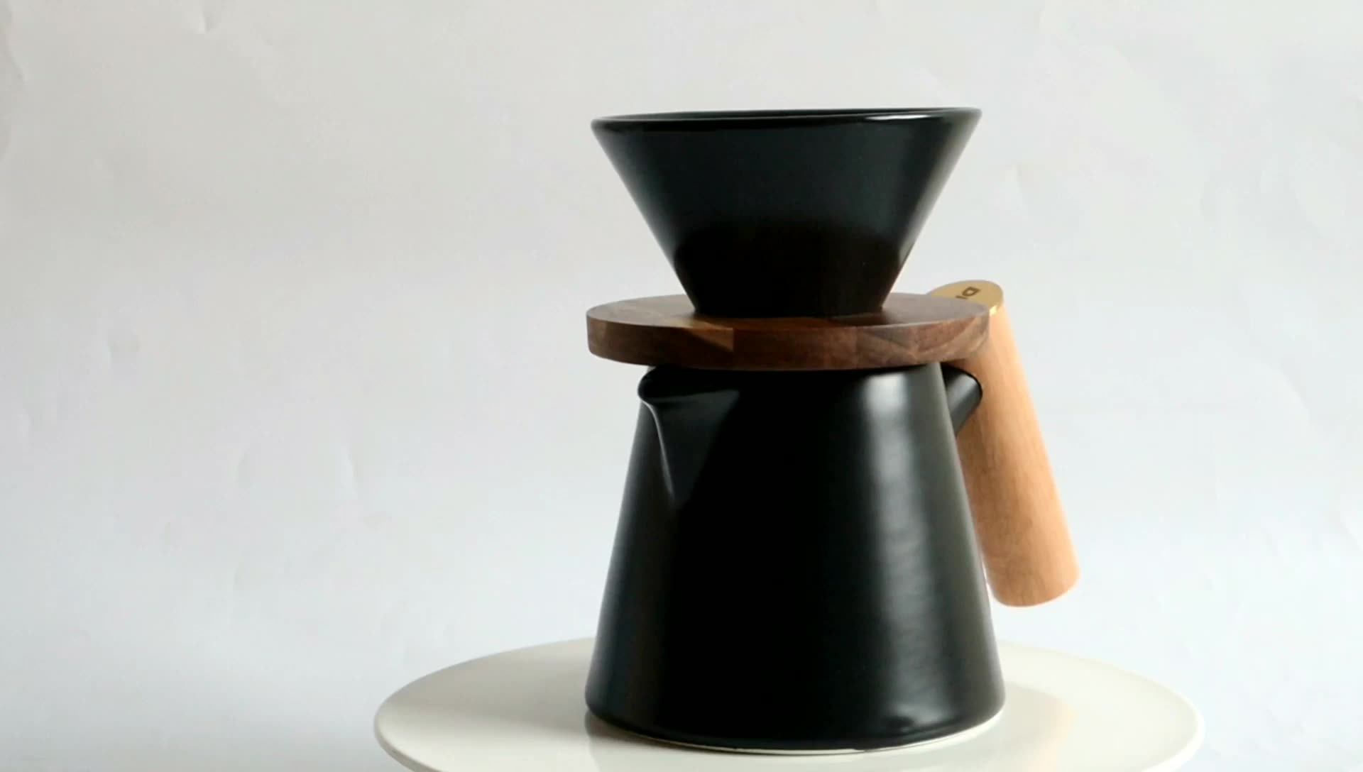 Dhpo V60 Hand Drip Coffee Maker Grinder Gift Set With Luxury Suitcase