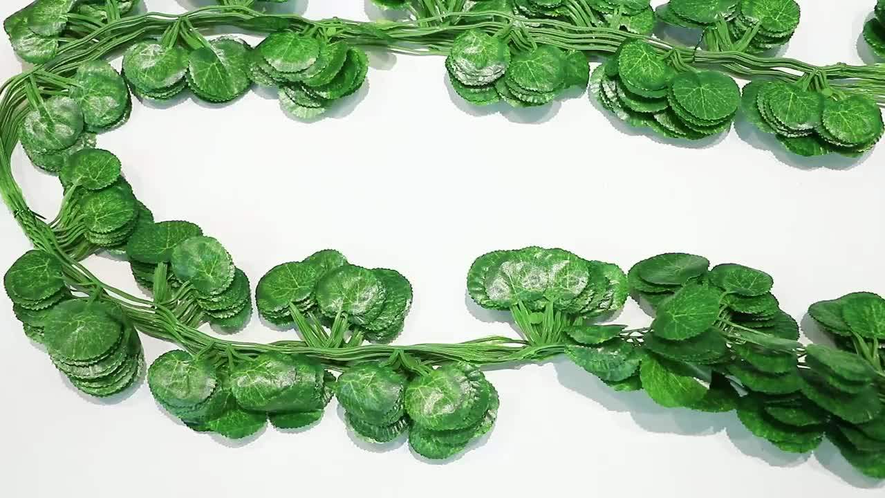 K020562 Artificial Ivy Faux Leaves Plants Greenery Garlands Hanging For