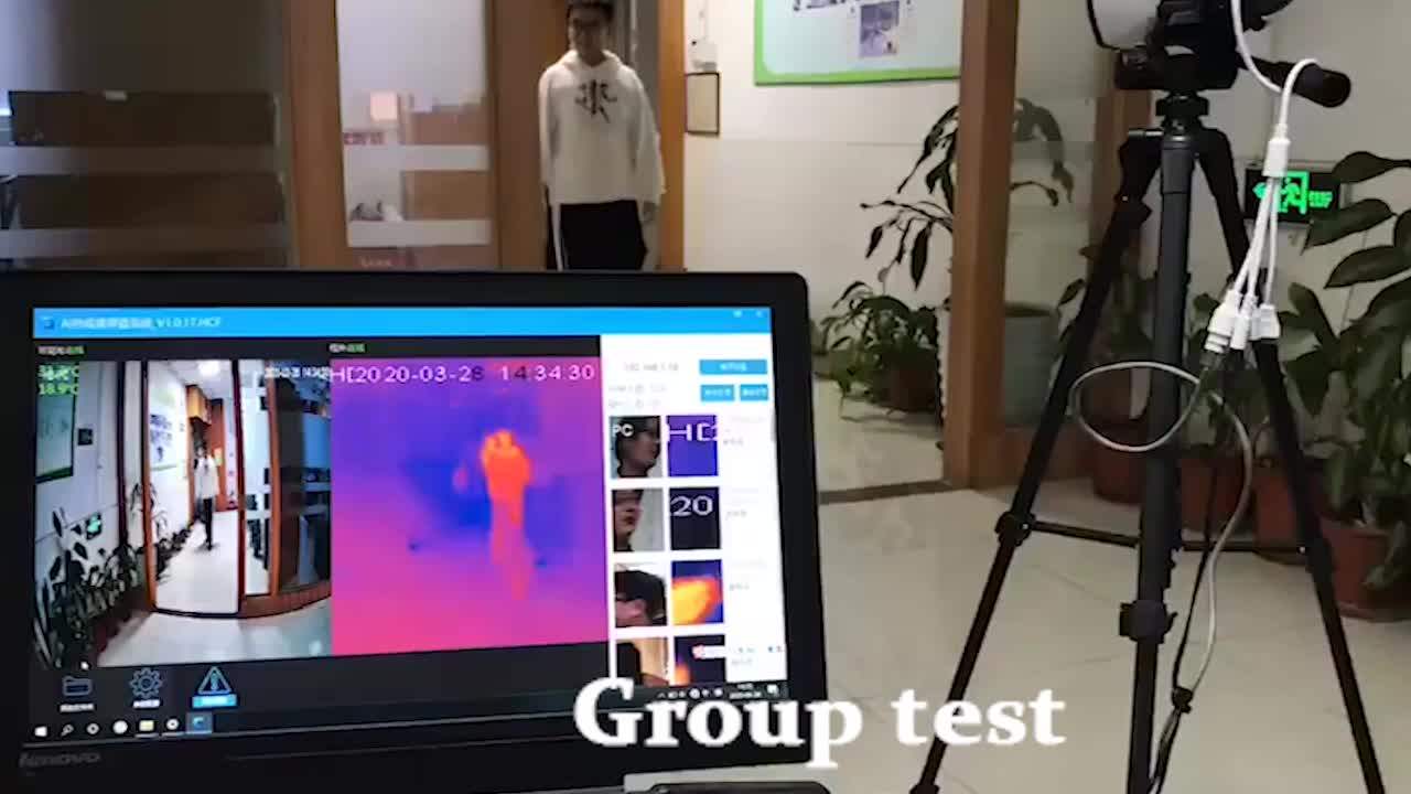 2mp 1080p Ai Body Temperature Measurement Camera Thermal Imaging Camera