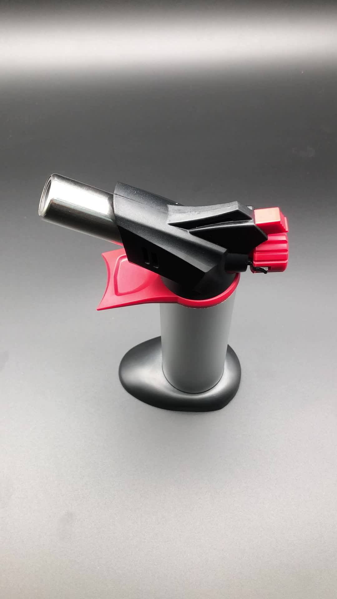 Portable Butane Gas Torch With Adjustable Flame Culinary Cooking Torch