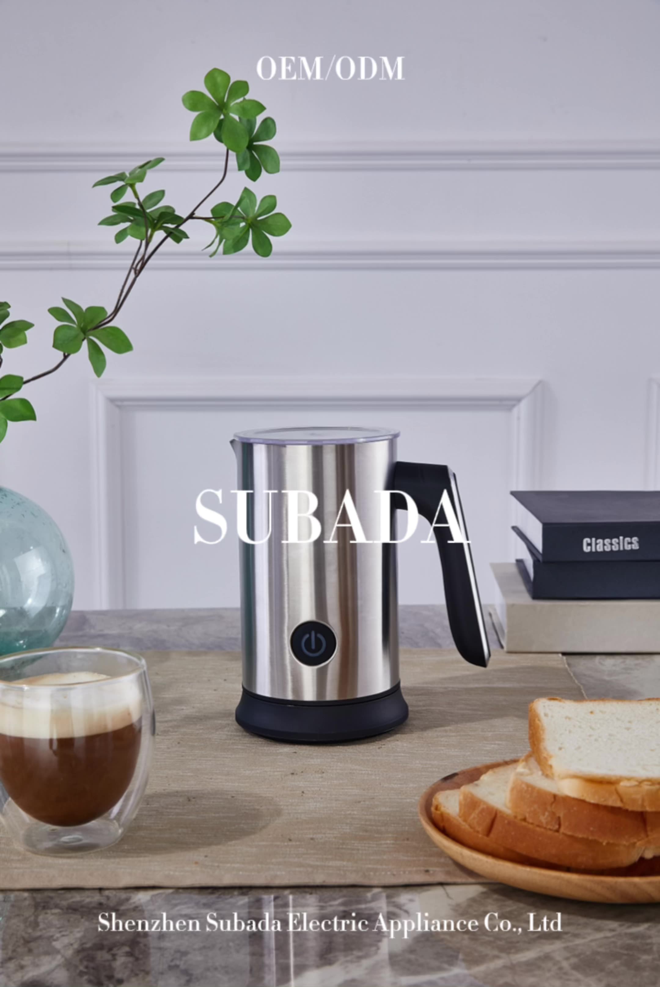 Stainless Steel Electric Milk Frother 