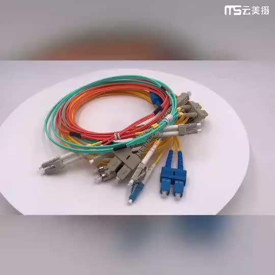 Glass Polymer (ggp) Fiber Optic Cable Vf45lc Sm Duplex 2mm Lszh Yellow