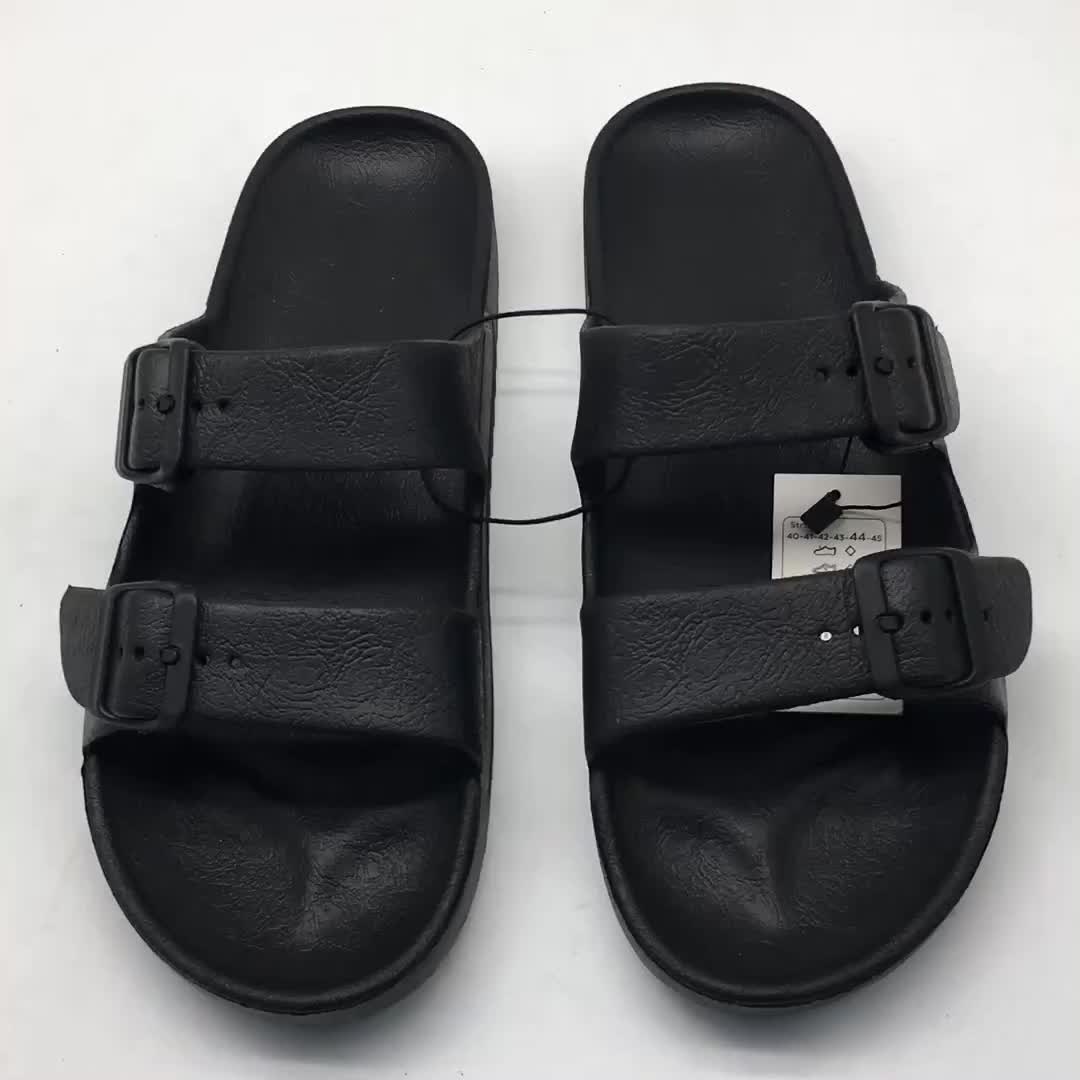 China Cheap Two Buckles Plastic Eva Sandal Slipper - Buy Eva Slipper ...