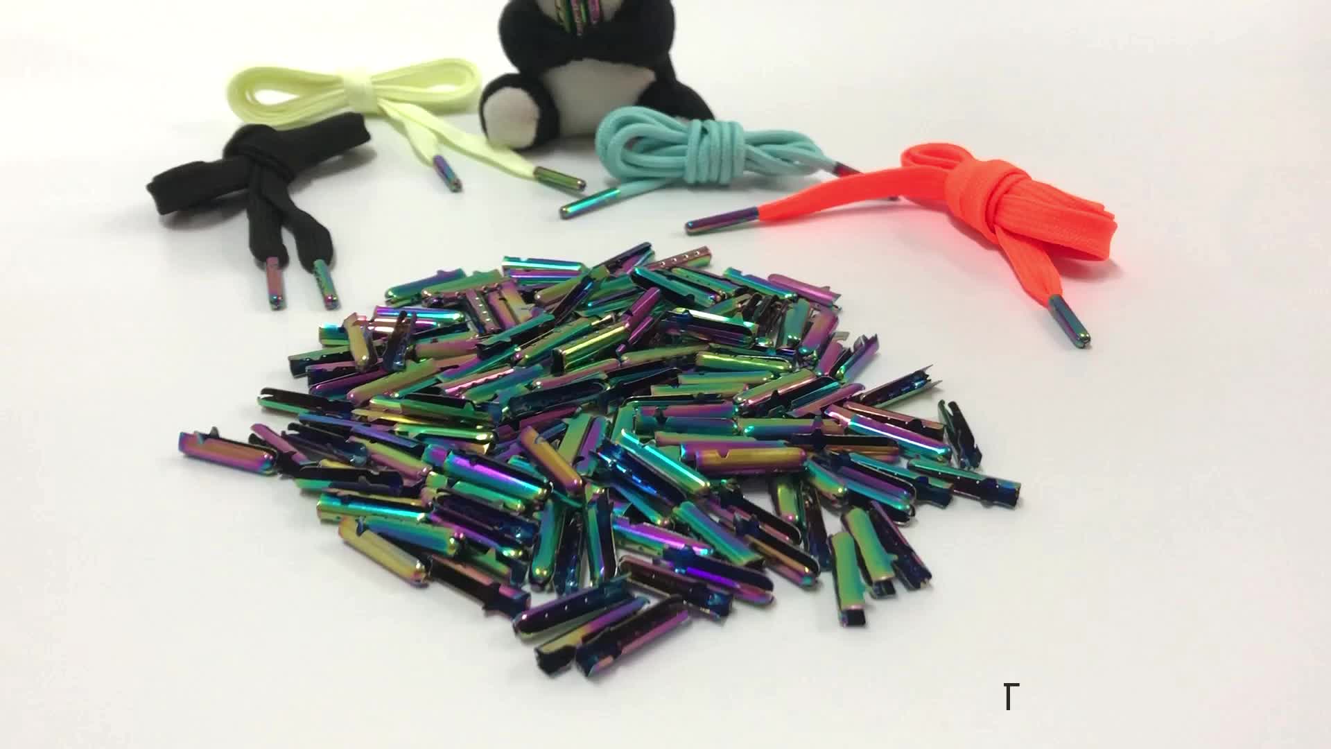 Wholesale 23x4mm Premium Eco Metal Drawstring Tips Shoelaces Aglets For