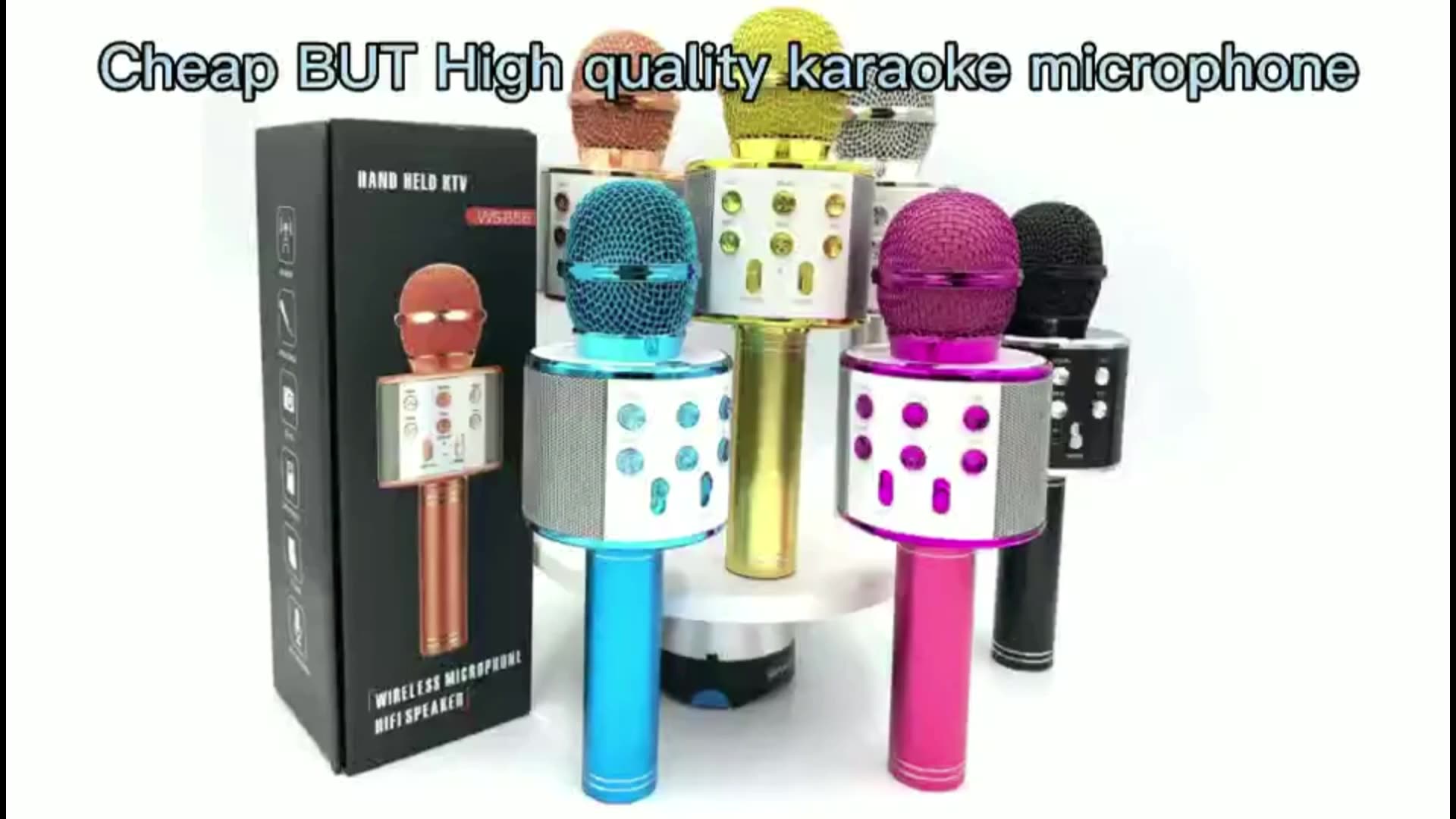 Ws858 Professional Wireless Microphone Handheld Karaoke Mic and Music