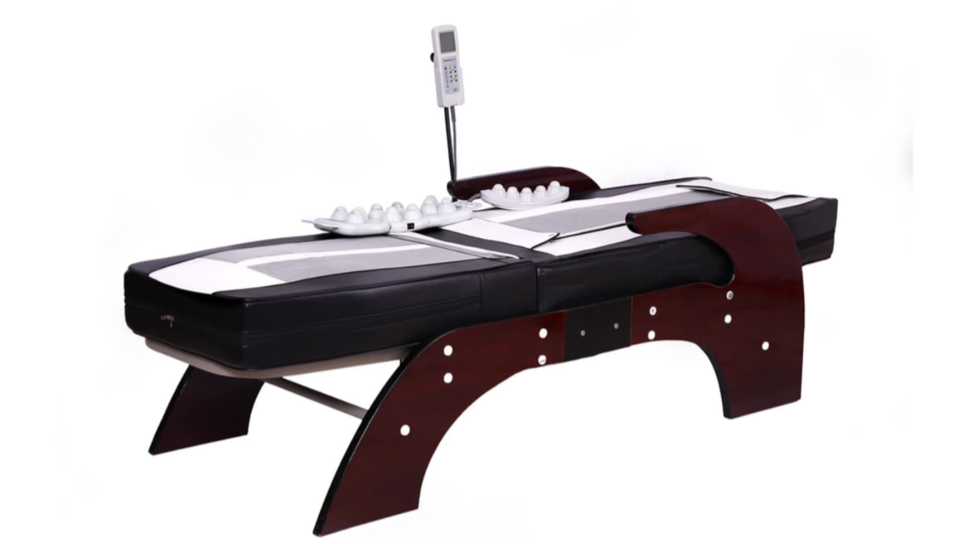 Korea Nugar Best Full Body Rolling Thermal Electric Infrared Jade Heating Massage Roller Bed