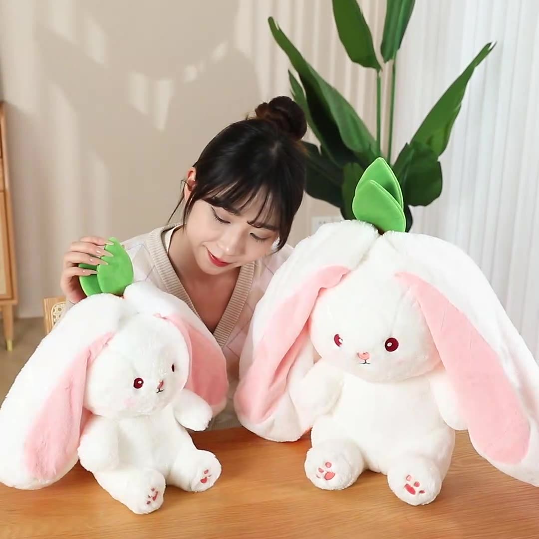 Turn into rabbit fruit doll cute bunny doll plush toy children doll doll gift