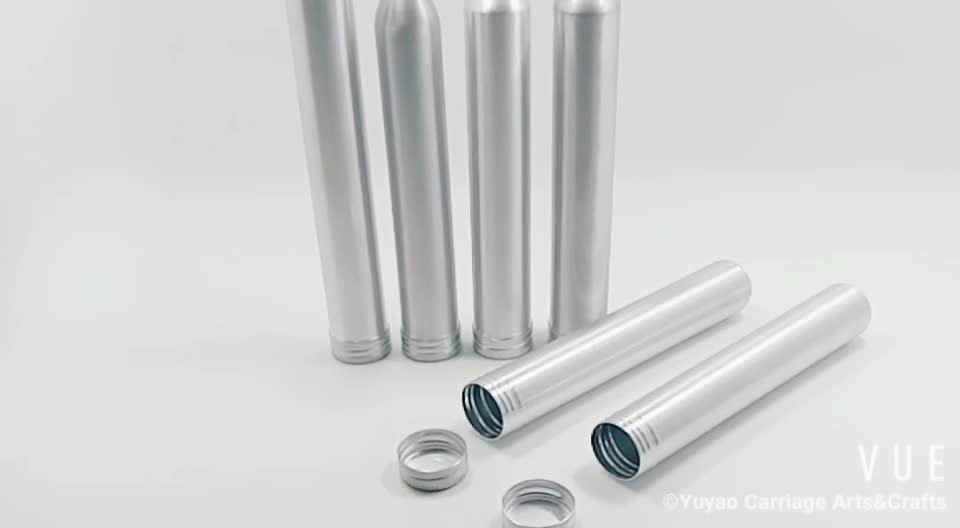 Wholesale Drawing Polishing Empty Aluminum Cigar Tubes With Clear