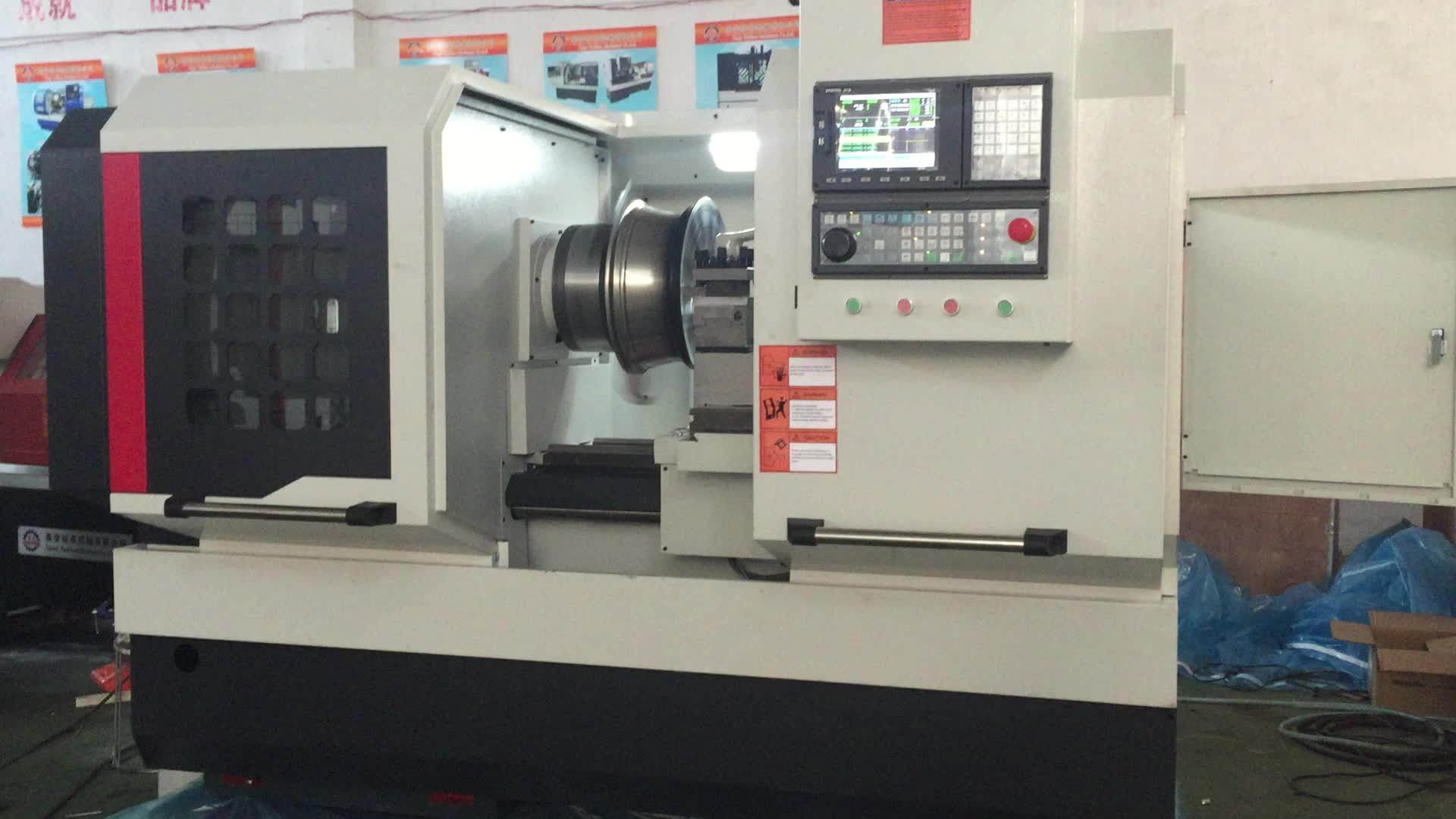 Wheel Cnc Lathe Ck6180w Cnc Rim Repair High Precision Machine Buy
