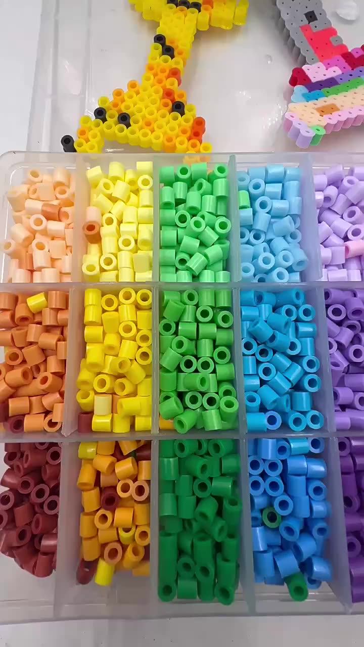 Custom Plastic 5mm Fused Perler Beads Educational Mini Hama Beads Cheap