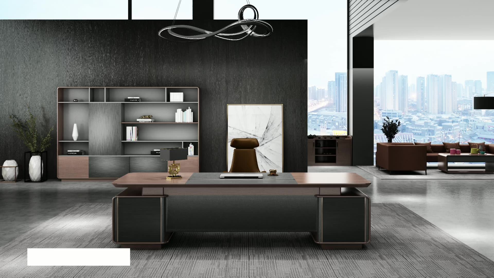 Designer Luxury Lshaped Modern Office Furniture Ceo Boss Manager