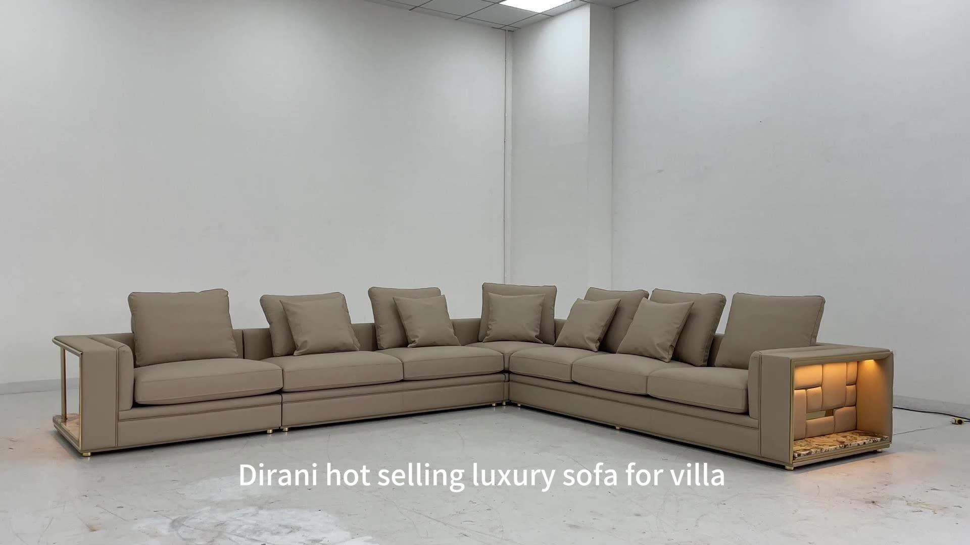Luxury Custom Made Villa Furniture Modular Sofa One Stop Solution