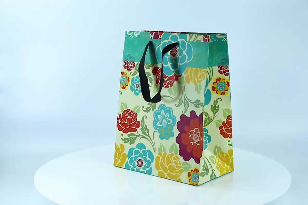 Fashion Design Printing Lovely Coated Art Paper Bag For Valentine's Day