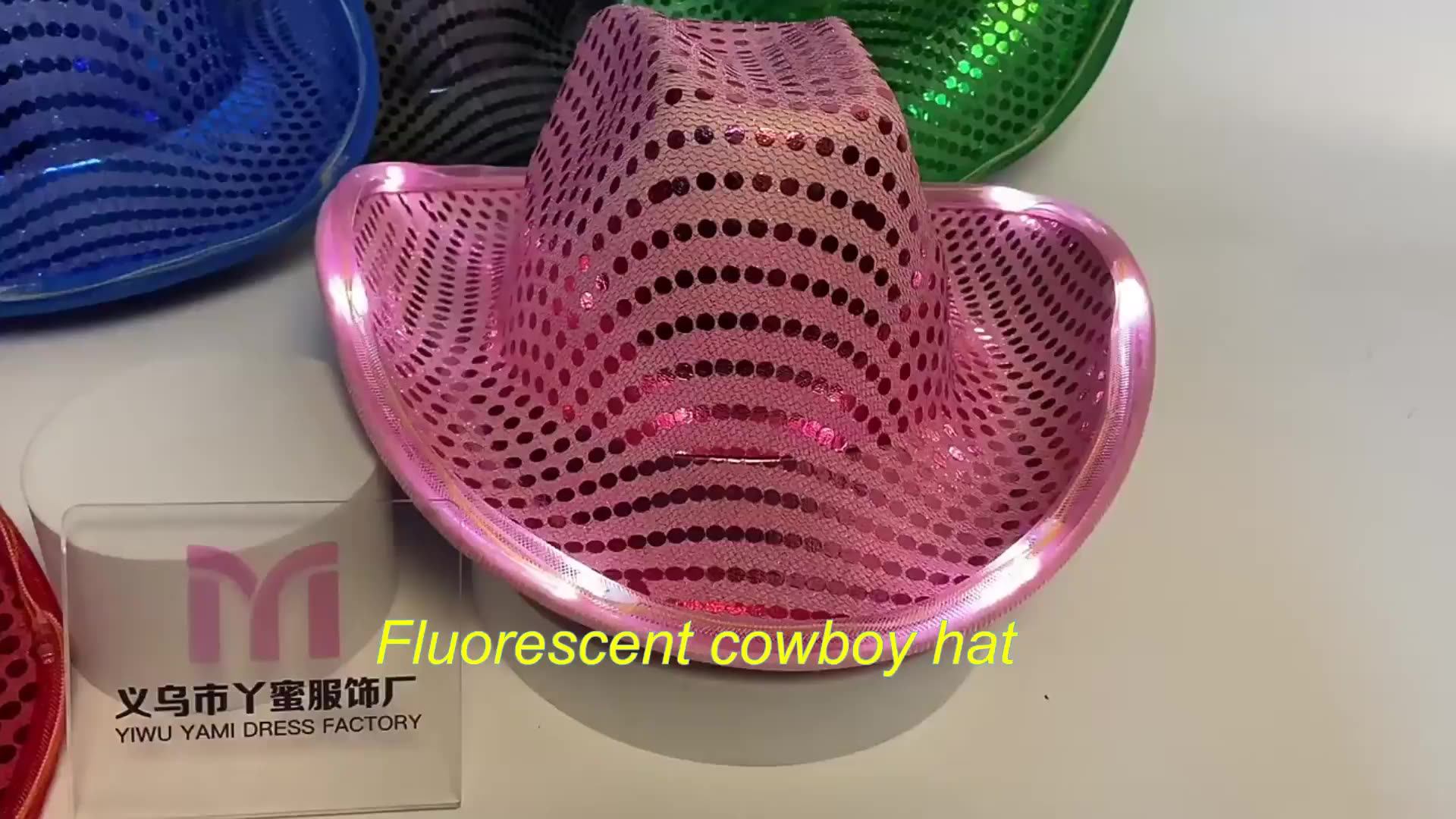 Sequin Glitter Light Up Led Cowboy Hat Light Up Cowboy Hat Glow Club