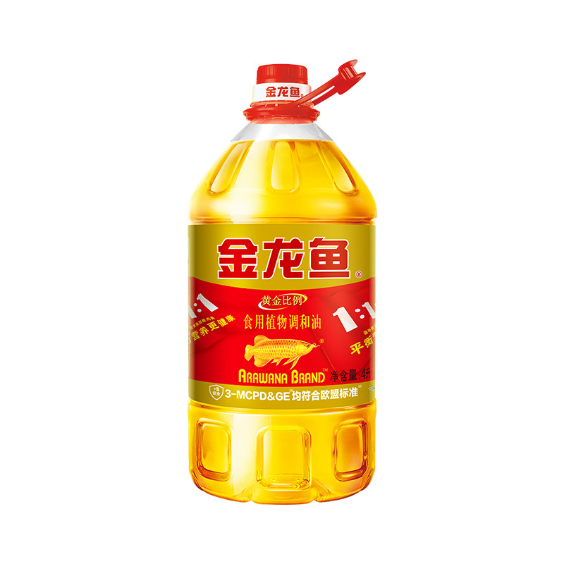 Arowana Golden Ratio Edible Plant Blended Oil 4L/Barrel Edible Oil Nutritious and Healthy for Home Use