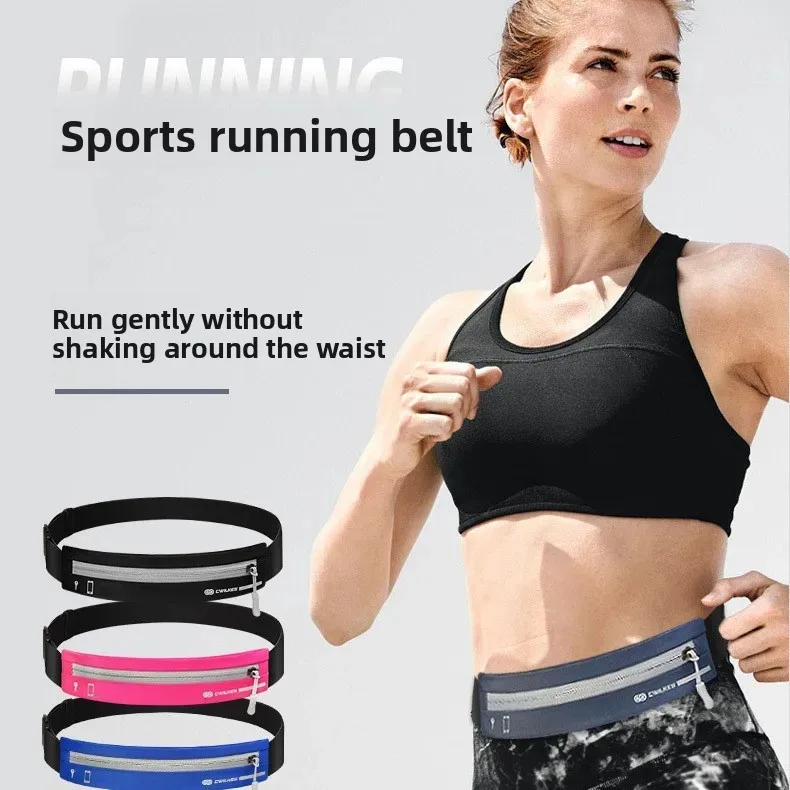 Outdoor waterproof sports waist bag fitness running mobile phone bag riding anti-theft invisible waist bag mini belt wholesale