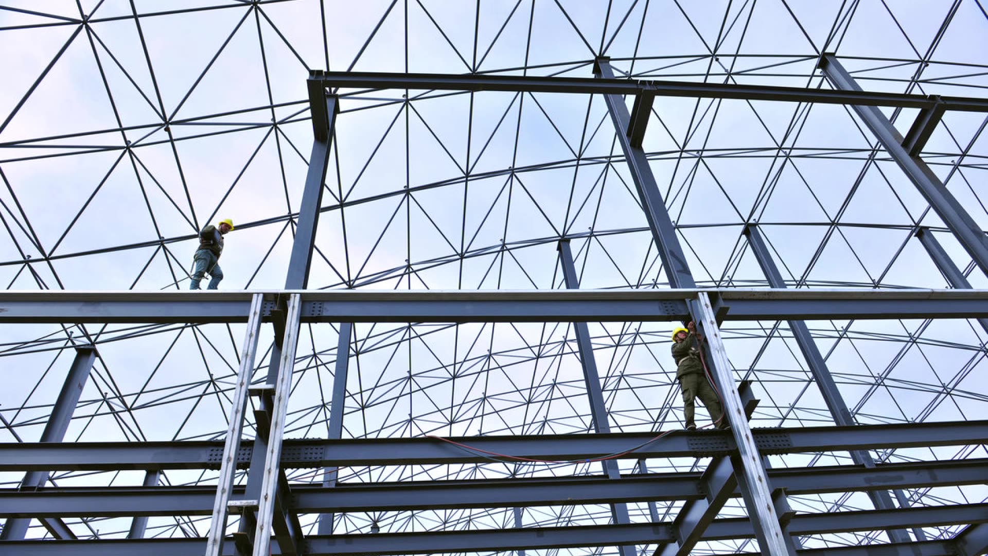 Сталь здания. Металлические конструкции. Каркас быстровозводимого здания. Prefabricated structural steel. Сталь здания.