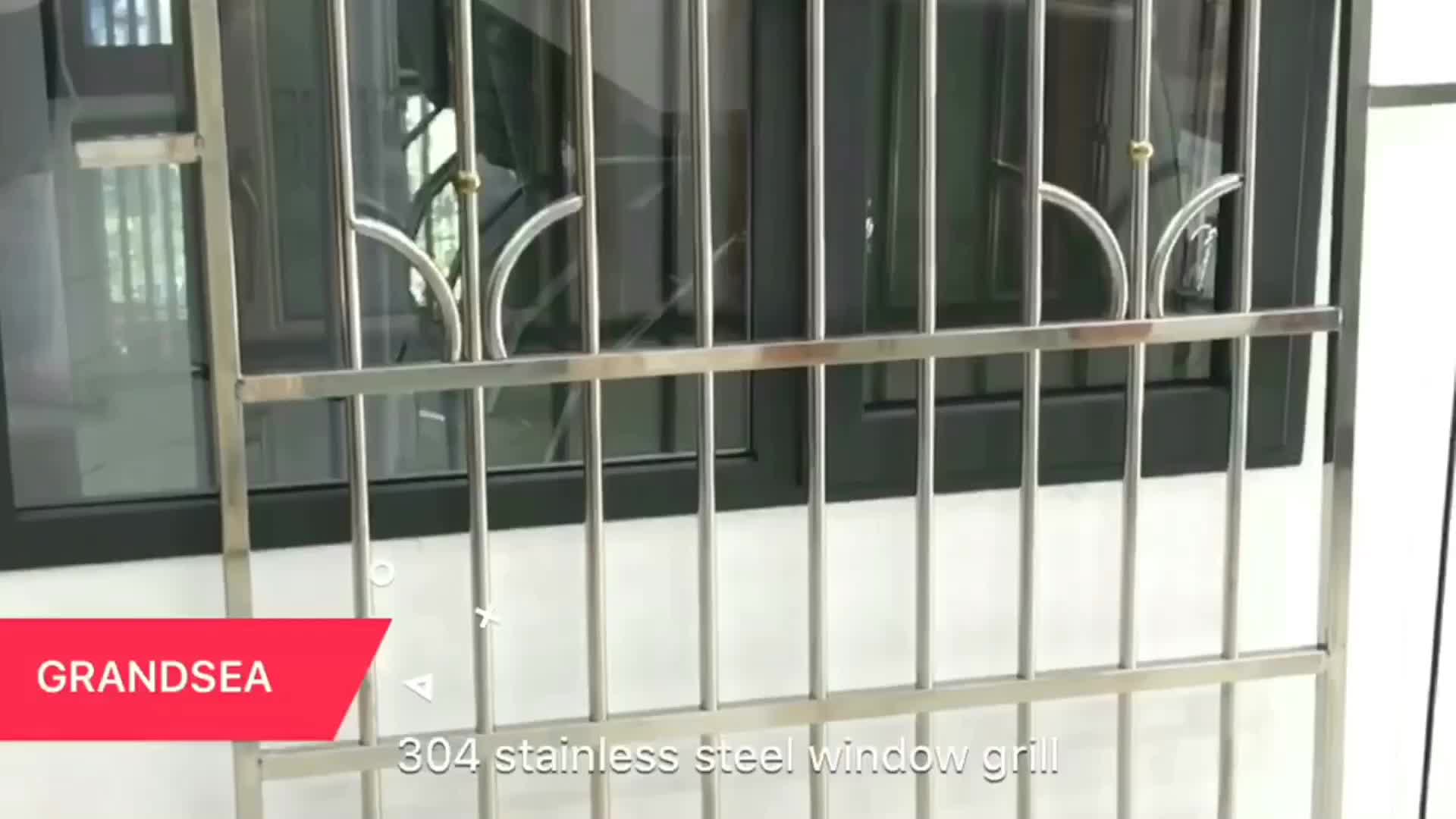 Factory Price Steel Burglar Bars Aluminium Windows Security Iron Window