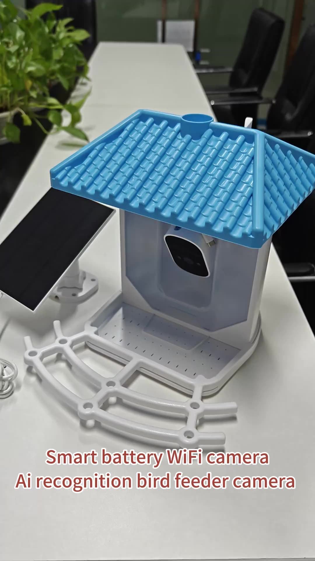 Ls Vision Ai Smart Outdoor Bird Feeder Wifi Solar Charging Identify