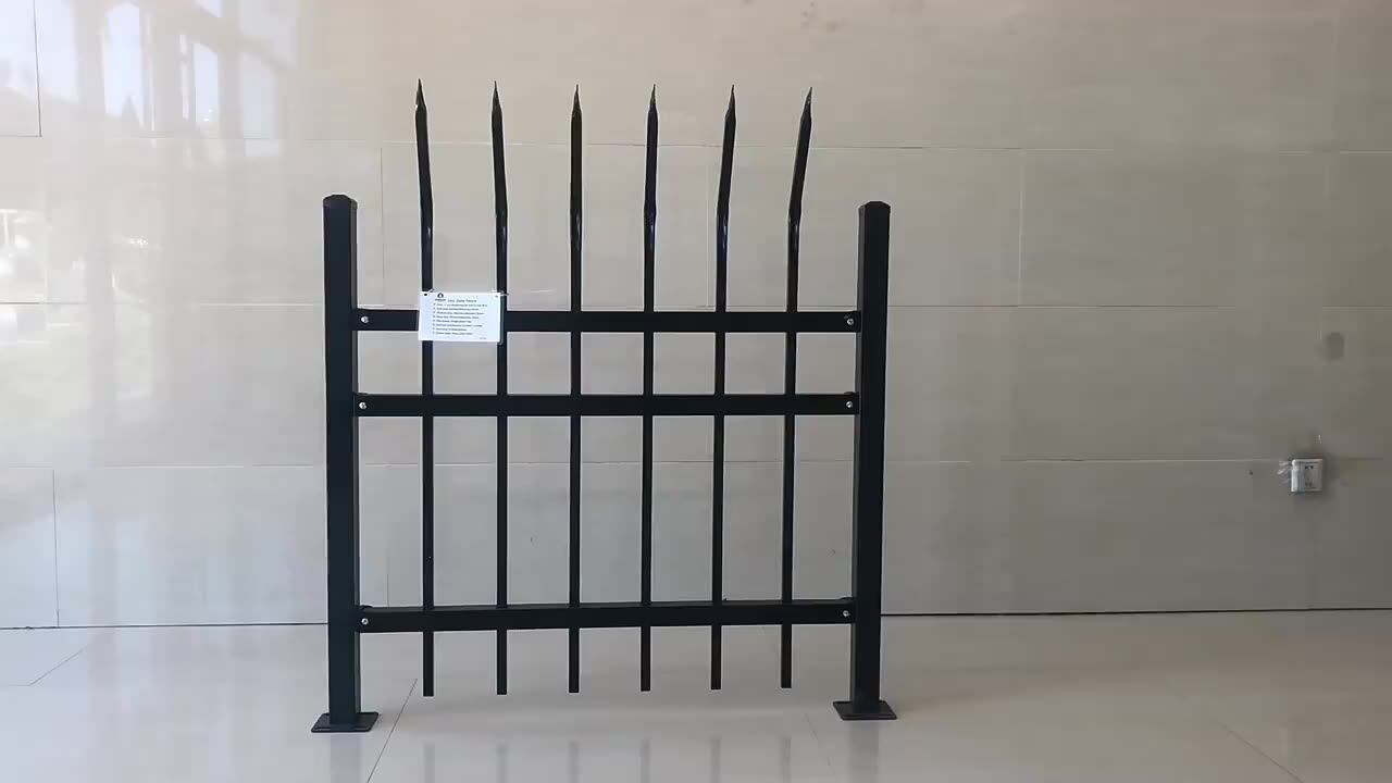 Modern Galvanized And Powder Coated Tubular Steel Picket Fence Design Philippines Buy Steel