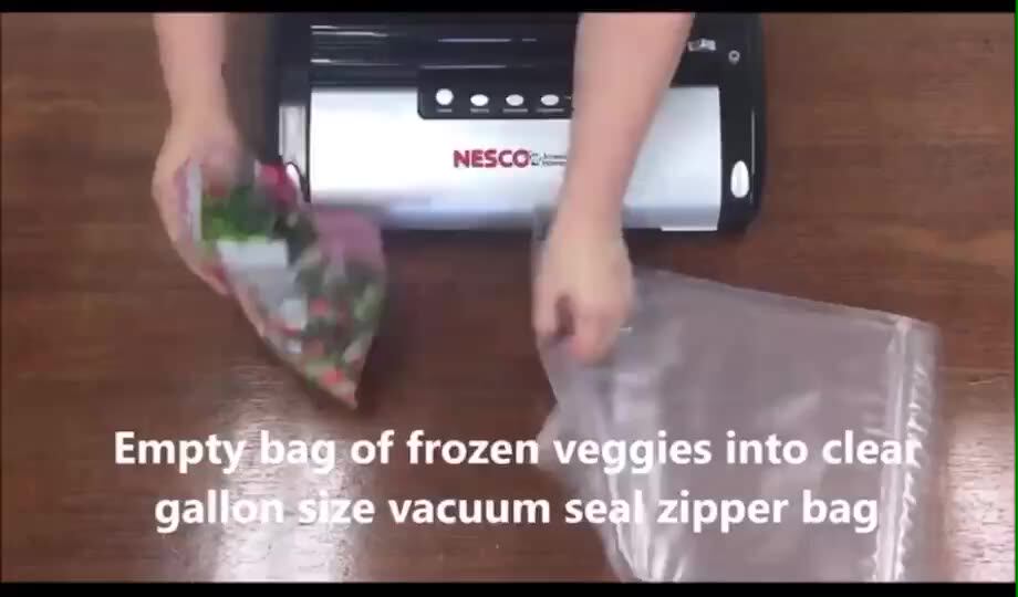 Biodegradable Custom Printed 20x30 Pa Pe Vacuum Packing Bag Embossed