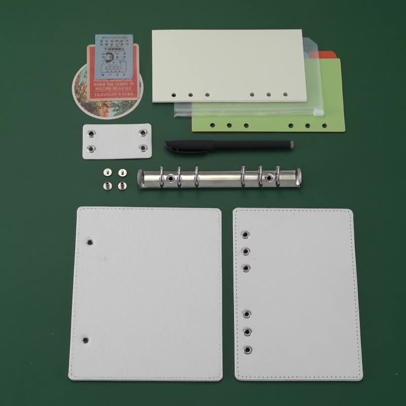 A6 Diy Wholesale Planner Binder,Grey Blue Brown Macaron Budget Binders