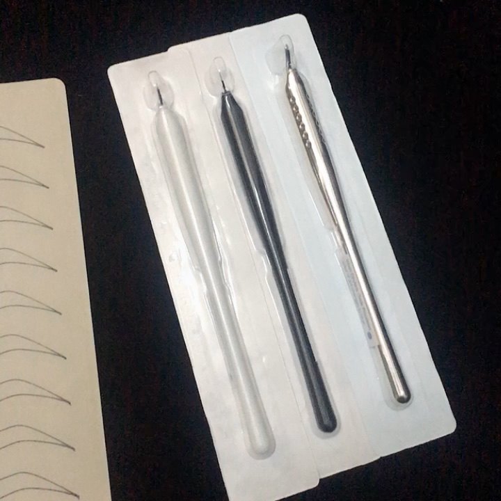 Microblading Hand Tools Disposable Microblading Manual Pen With 9/12/14