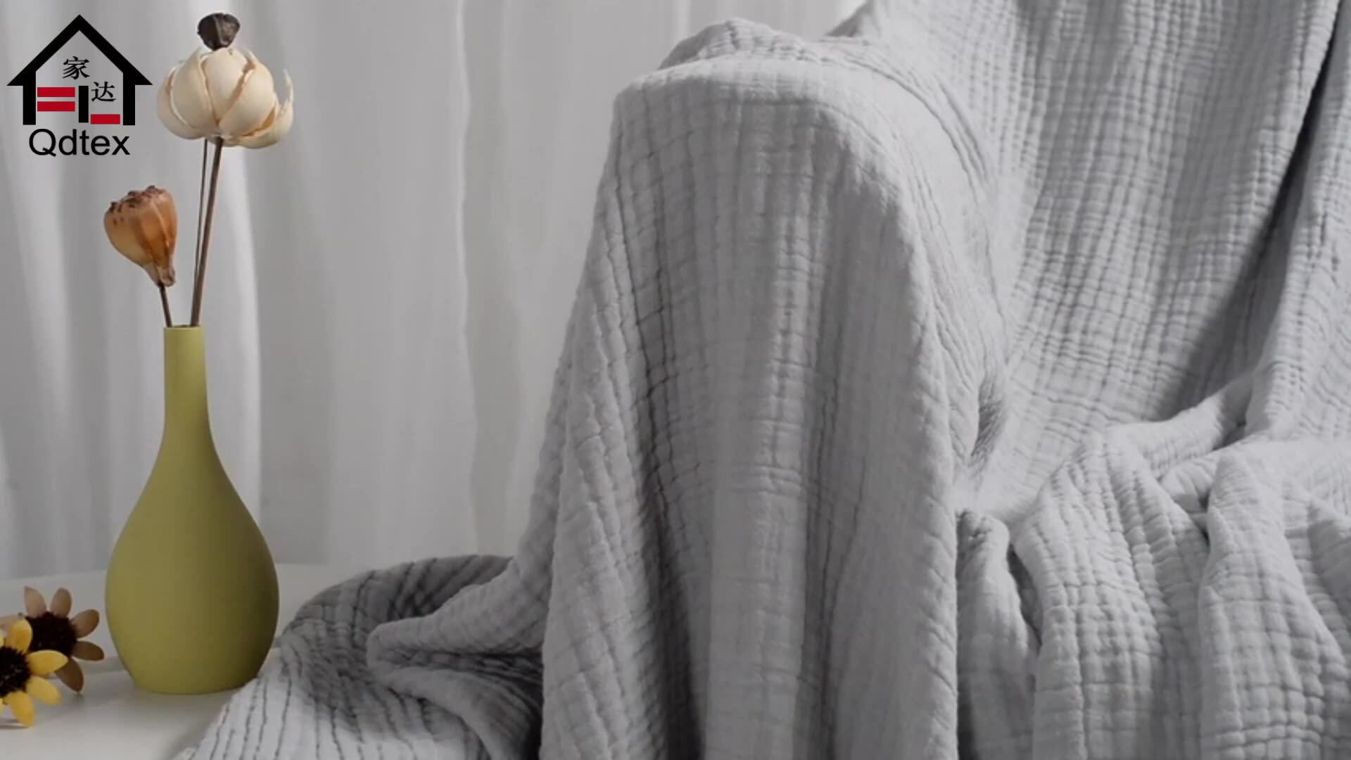 Wholesale Cotton Muslin Swaddle Baby Blankets Organic