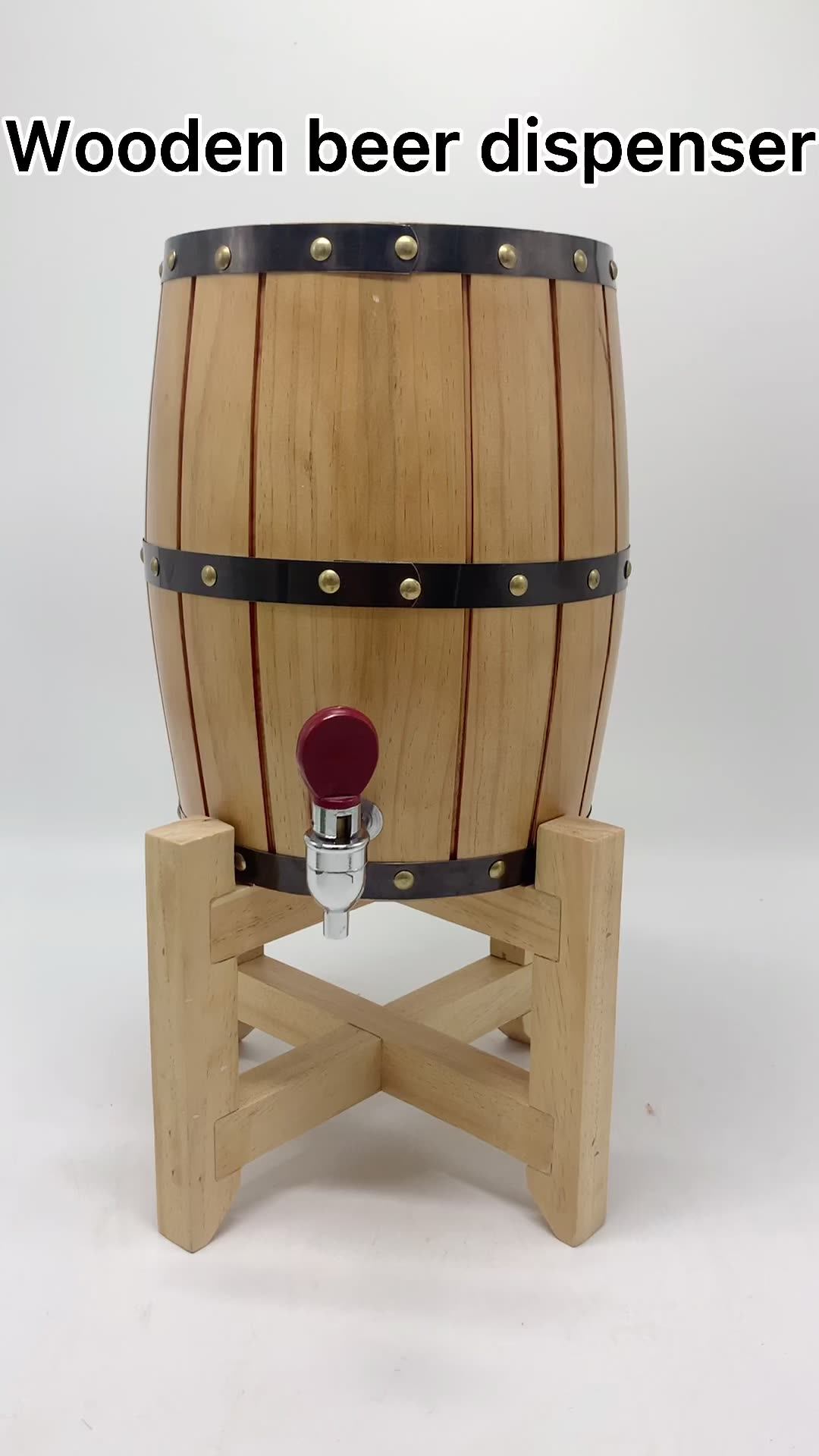 3l Wooden Barrel Beer Keg Crate&barrel For Beer Dispense Drums Pails Shipping Wood Wine Barrels