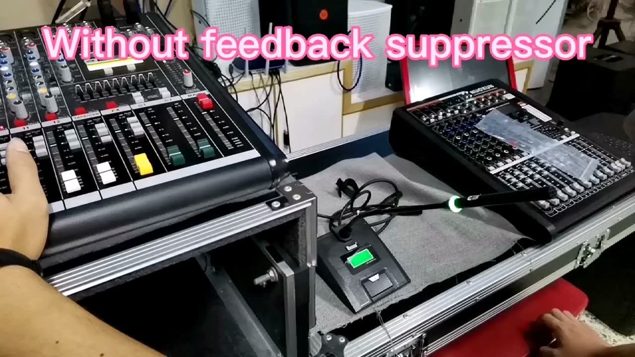 Professional Mixer Processor Pre Amplifier Dsp Function 5 Channel Input