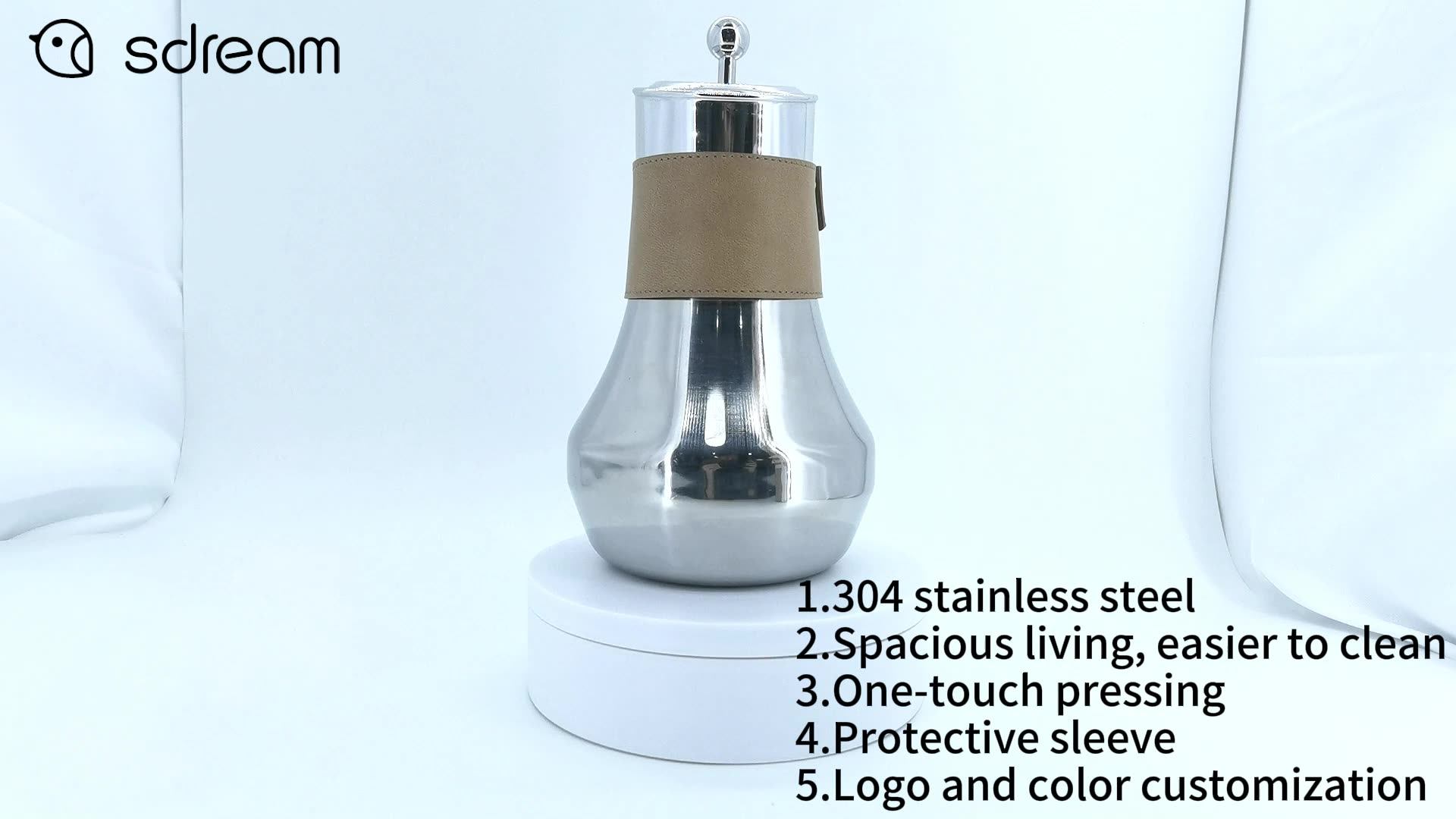 Arabic Tea Pot Thermos Luxury Sus 304 Stainless Steel Water Jug Arabic