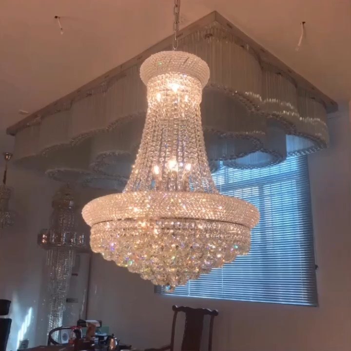 Luxury Crystal Pendant Lamp Foyer Chandelier Lighting For Sale 71006