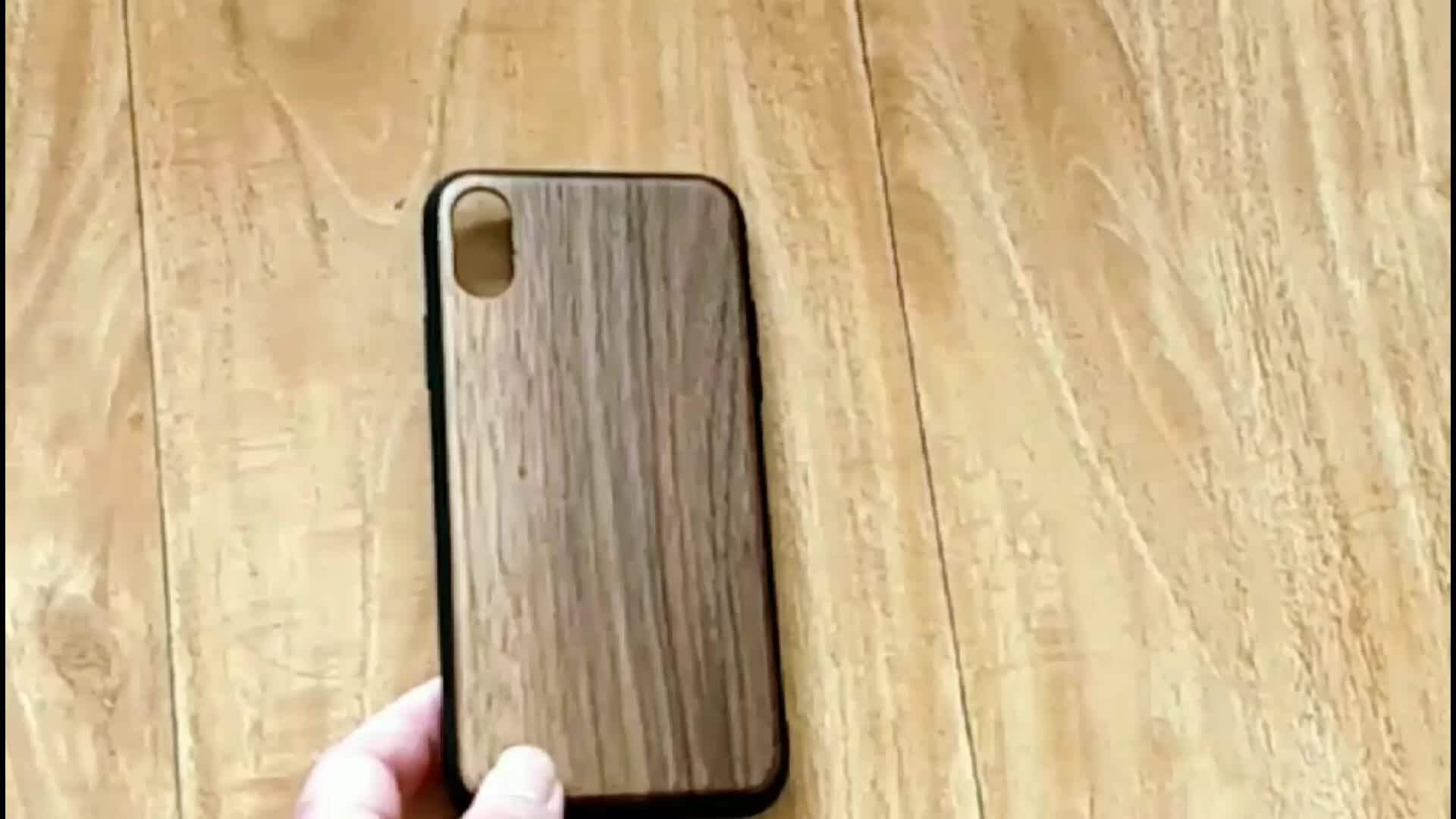 Elegant Walnut Custom Wood Mobile Phone Case For Iphone Case 8 Wood
